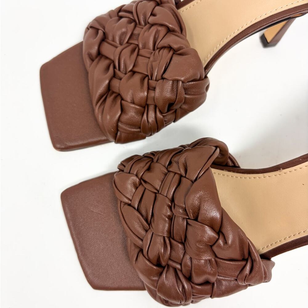 NWOT Marc Fisher Women's Draya Braided Mule Sandals Brown Size 7.5 - Picture 2 of 14